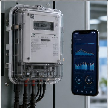 Smart meter and energy analytics concept